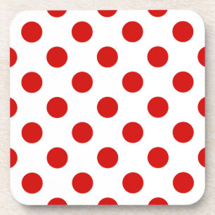 Dessous-de-verre Pois rouges et blancs