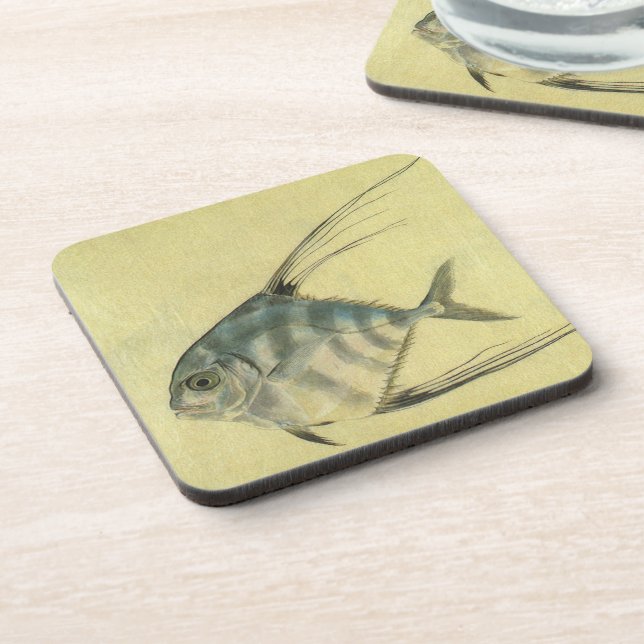 Dessous-de-verre Poisson Alectis indicus, Carangue à trois épines v (Côté gauche)