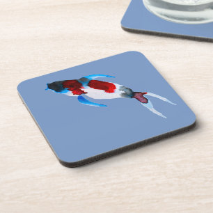 Dessous-de-verre Poisson koï aquarelle beaux-arts