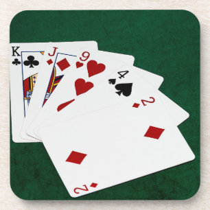 Dessous-de-verre Poker Hands - Haute Carte - King