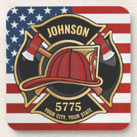 Pompier Secourt incendie Département USA Drapeau p