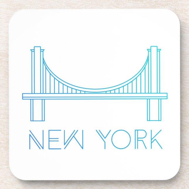 Dessous-de-verre Pont de Brooklyn | New York City (Devant)