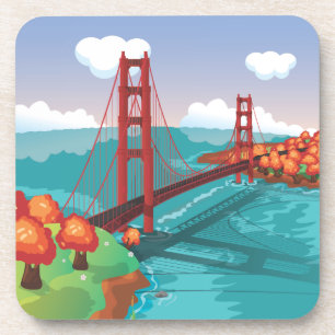 Dessous-de-verre Pont Golden Gate de San Francisco