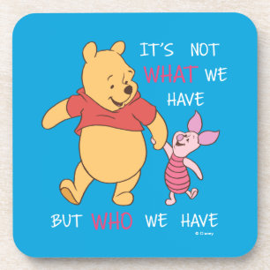 Dessous-de-verre Pooh et Piglet  Ce n'est pas ce que nous avons cit