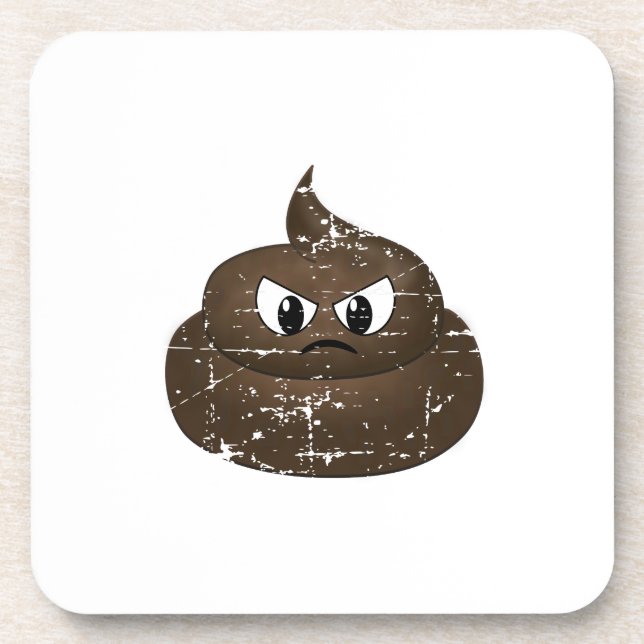 Dessous-de-verre Poop de dessin en colère (Devant)