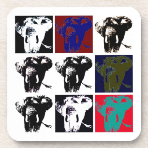 Dessous-de-verre Pop Art Elephants