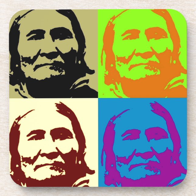 Dessous-de-verre Pop Art Freedom Fighter Geronimo (Devant)