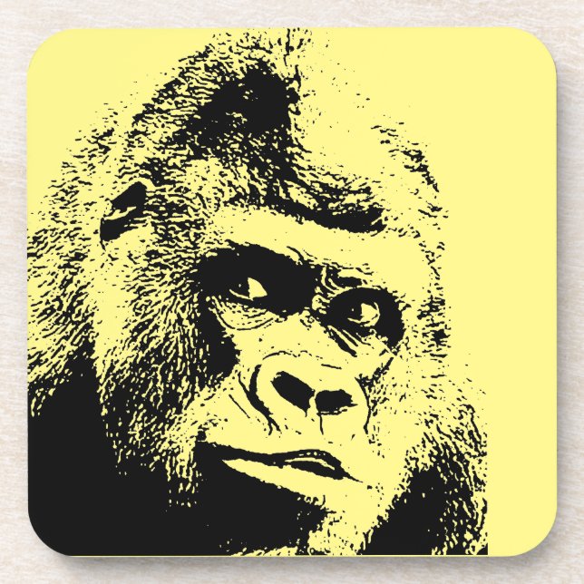 Dessous-de-verre Pop Art Gorilla (Devant)