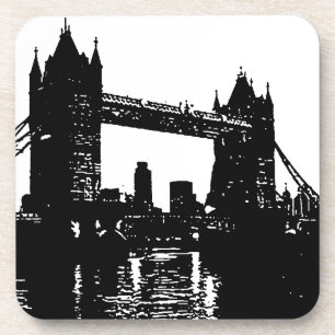 Dessous-de-verre Pop Art London Tower Bridge