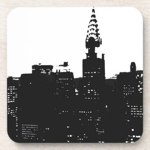 Dessous-de-verre Pop Art New York Silhouette
