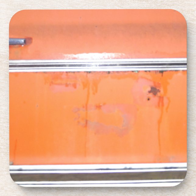 Dessous-de-verre Porte de camion Orange Chevy (Devant)