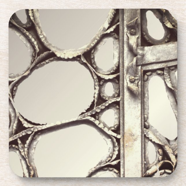 Dessous-de-verre Porte en fer Art nouveau antoni gaudi élégant (Devant)