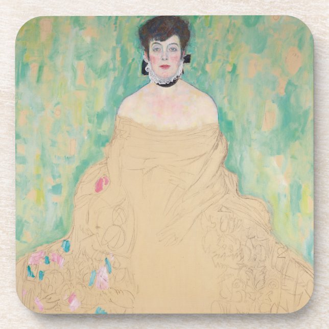 Dessous-de-verre Portrait d'Amalie Zuckerkandl par Gustav Klimt (Devant)