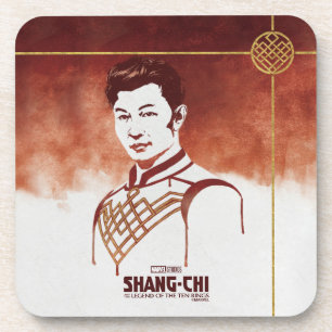 Dessous-de-verre Portrait d'aquarelle Shang-Chi
