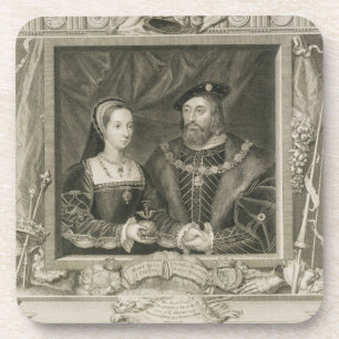 Dessous-de-verre Portrait de 1496-1533) reines de Mary (de la