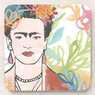 Dessous-de-verre Portrait de Frida Kahlo