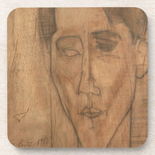 Dessous-de-verre Portrait de Jean Cocteau (1889-1963) 1917 (crayon