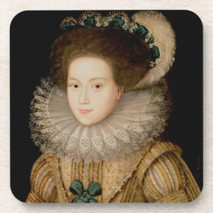Dessous-de-verre Portrait de Madame, probablement reine de Mary des