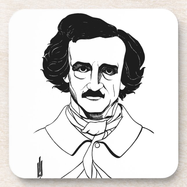 Dessous-de-verre Portrait d'Edgar Allan Poe (Devant)