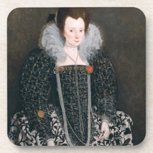 Dessous-de-verre Portrait d'une femme, traditionnellement identifié
