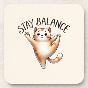 Dessous-de-verre Pose de Yoga de chat - Solde de séjour