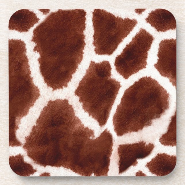 Dessous-de-verre Poster de animal Motif Giraffe (Devant)