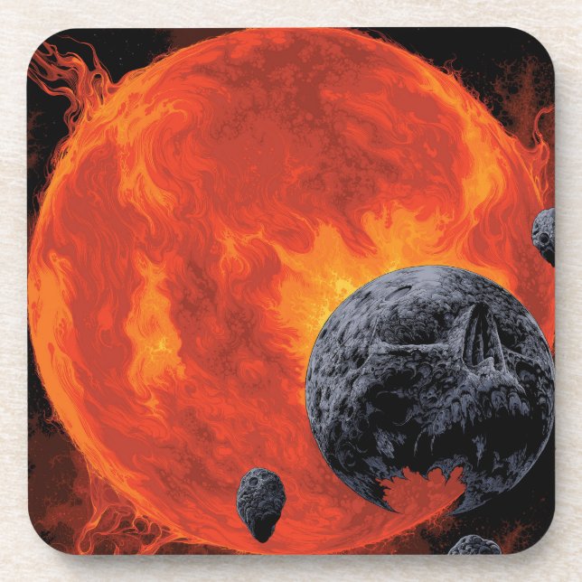 Dessous-de-verre Poster de cimetière galactique, Macs 2129-1. (Devant)