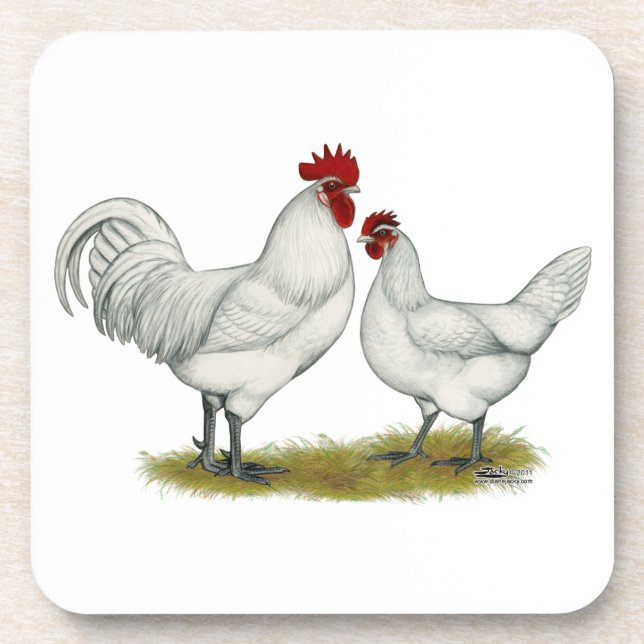 Dessous-de-verre Poulets de pieds bleus (Devant)
