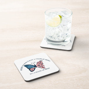 Dessous de verre pour boisson au papillon du 4 jui