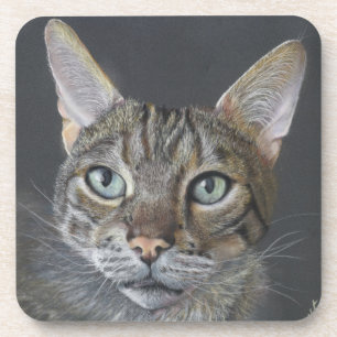 Dessous de verre pour chat Bengal