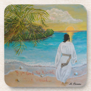 Dessous-de-verre "Pour Dieu si aimé le monde"