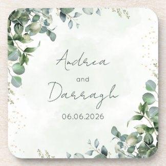Dessous de verre pour mariage Eucalyptus 1001A
