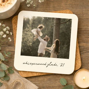 Dessous de verre pour photo Polaroid   Art rétro v
