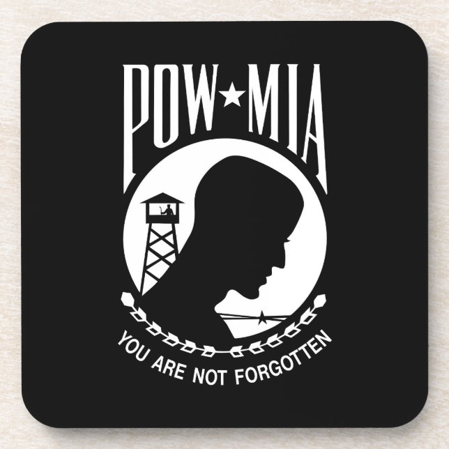 Dessous-de-verre POW MIA Héros militaires et prisonniers de guerre (Devant)