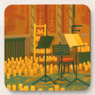 Dessous-de-verre Prelude aux chandelles - Salle de musique, Pavillo