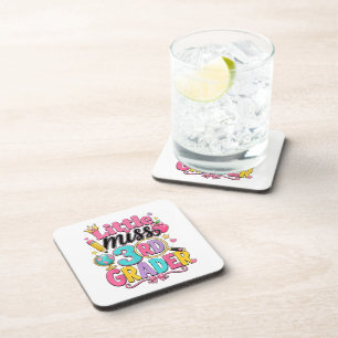 Dessous-de-verre Premier jour de la troisième petite Miss 3e année