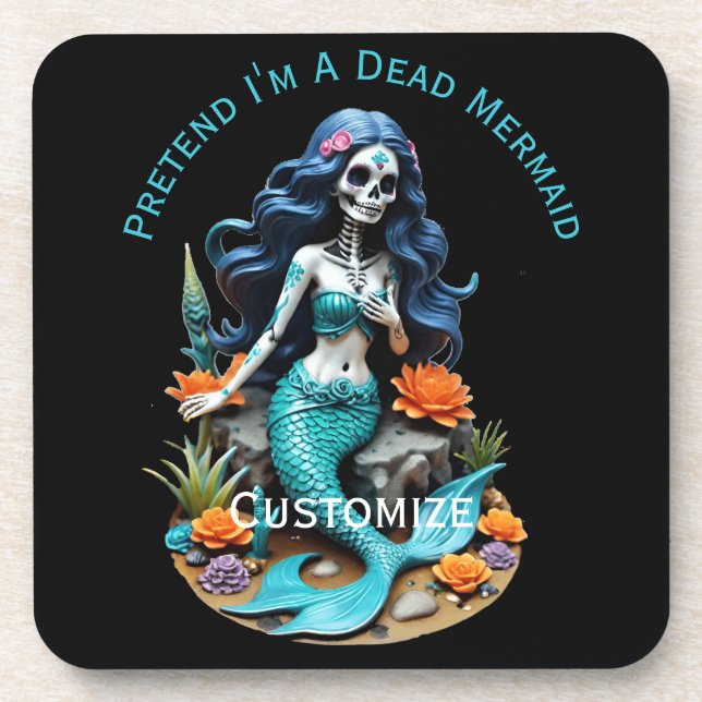 Dessous-de-verre Pretend I'm A Dead Mermaid Thunder_Cove (Devant)