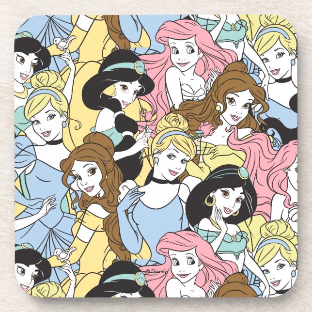 Dessous-de-verre Princesse Disney| Motif surdimensionné (Devant)