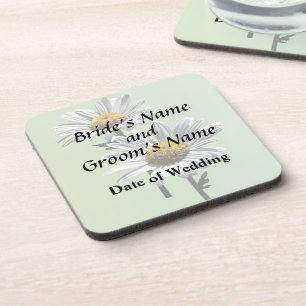 Dessous-de-verre Produits de mariage Two Daisies in Sunshine