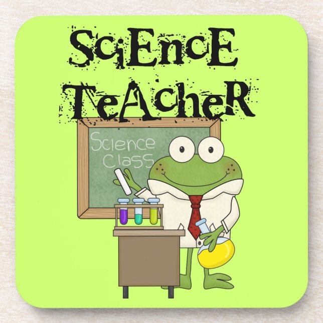 Dessous-de-verre Professeur de Sciences de grenouille (Devant)