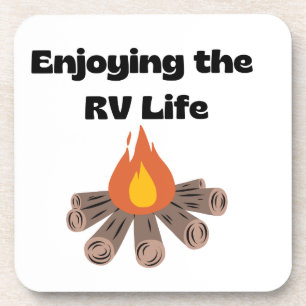 Dessous-de-verre Profitez de la vie de RV sur un
