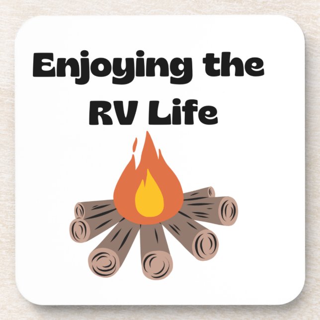 Dessous-de-verre Profitez de la vie de RV sur un (Devant)