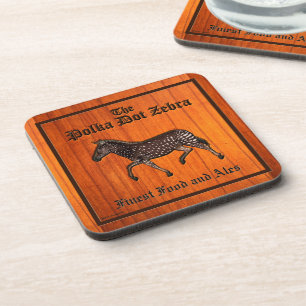 Dessous-de-verre Pub anglais Polka Dot Zebra