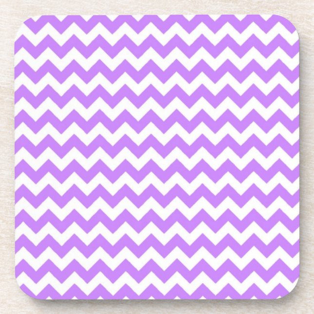 Dessous-de-verre Purple Chevron et Zig Zag (Devant)
