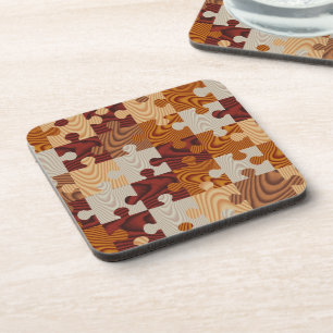 Dessous-de-verre Puzzle de bois Faux