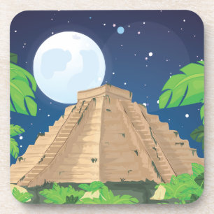 Dessous-de-verre Pyramide aztèque