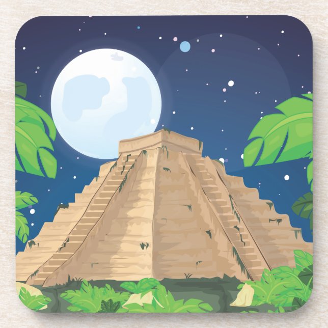 Dessous-de-verre Pyramide aztèque (Devant)