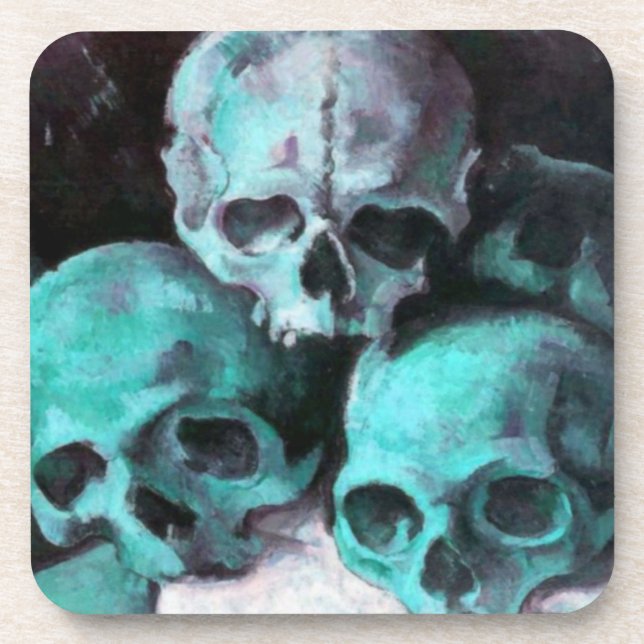 Dessous-de-verre Pyramide des crânes après Cézanne (Devant)