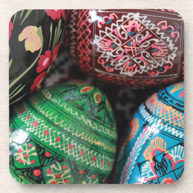 Dessous-de-verre Pysanky ukrainien - oeufs de pâques (Devant)