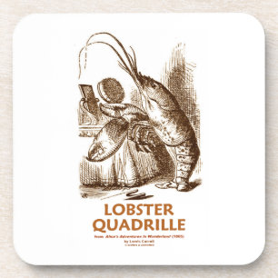 Dessous-de-verre Quadrille de homard (humour du pays des merveilles